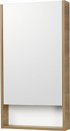 Акватон Зеркальный шкаф Сканди 45 дуб рустикальный, белый – фотография-1